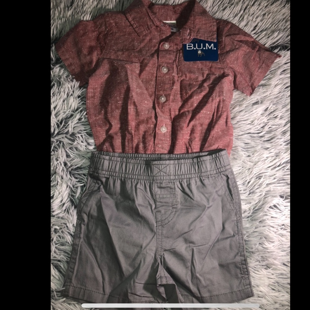 NEW Baby BUM Shirt and Shorts Outfit